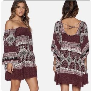 NEW Free People boho festival mini dress size XS